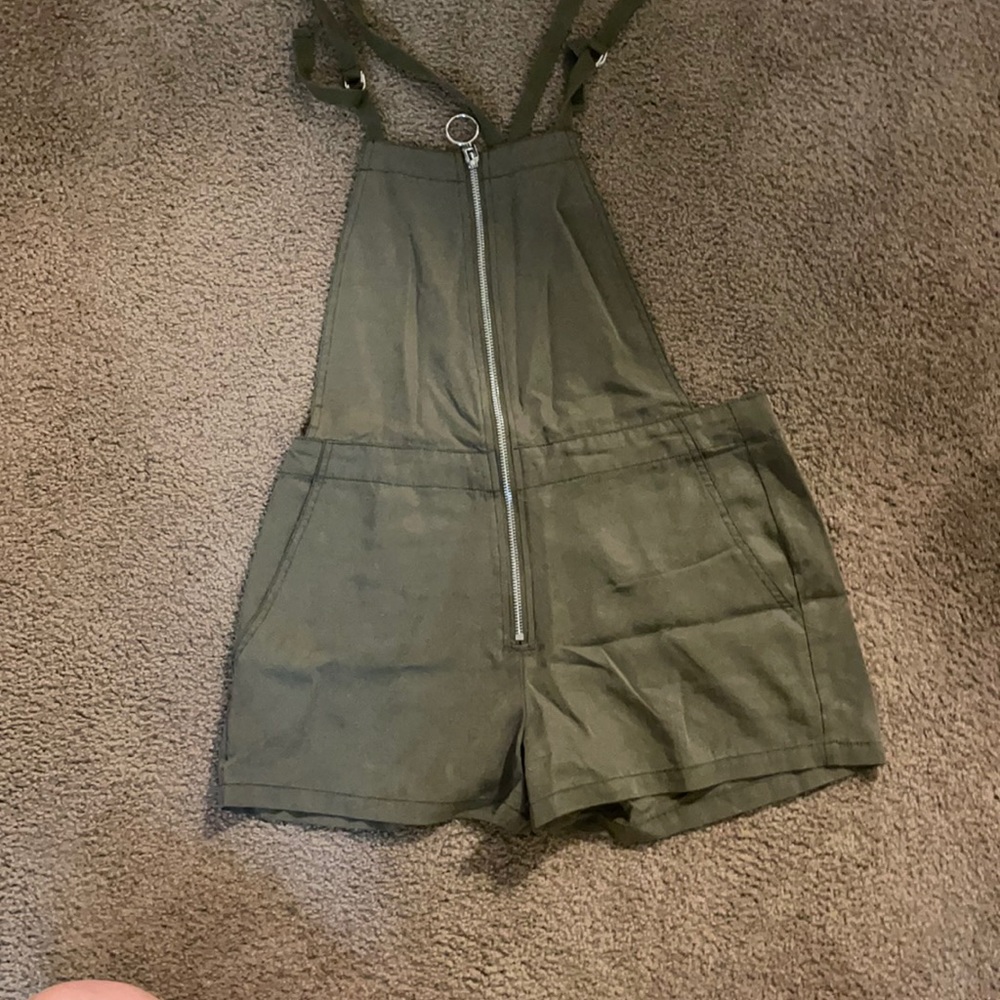 Volcom XS olive green overalls. Never worn
